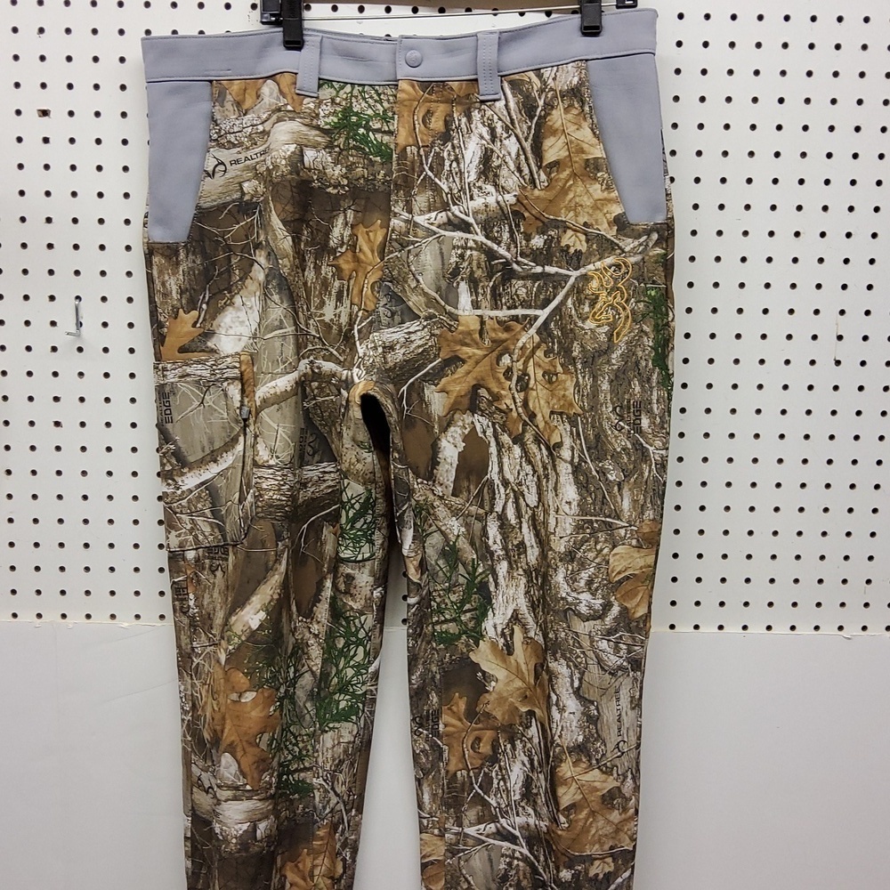 Browning soft shell men's size 2XL pants fleece lined realtree edge